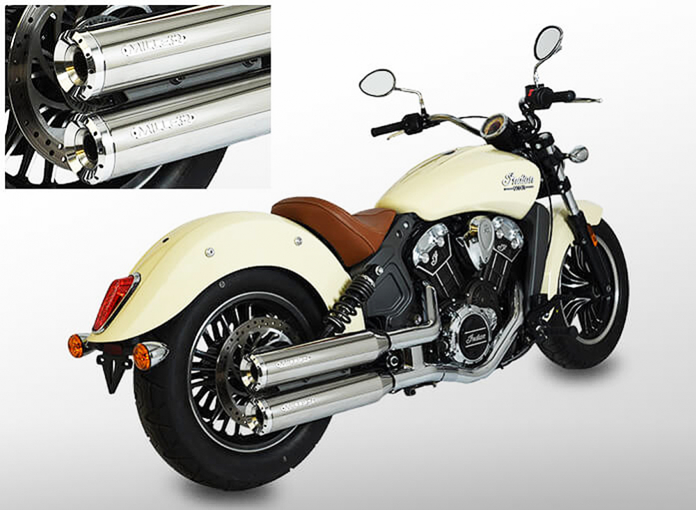 MILLER - YUMA II - silber - SlipOn / Indian Scout Sixty - 1000 ccm / EG-BE