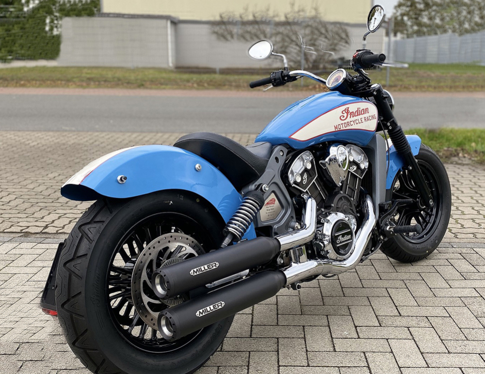 BLACK SALE: MILLER  YUMA III  / EURO 5  - SlipOn / black - black / Indian Scout 1133 ccm / EG-BE