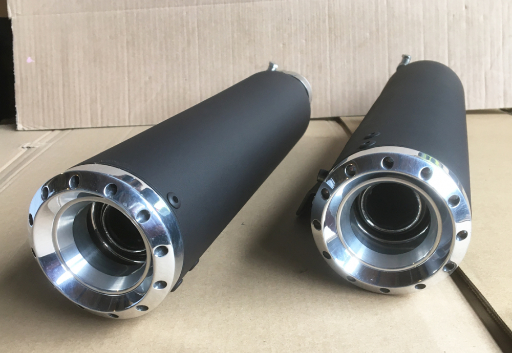 Black Sale: 2 x MILLER Universal ESD - EVO1 - ohne Kat - schwarz / 85 / 390 // 50 - 45 - 38 - 32 mm Krümmer / ABE