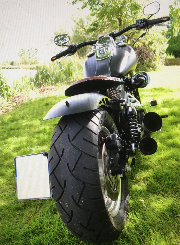 HECKFENDER Stiletto Flat - 215 mm / Stahlblech / 3er Cut / Dyna 06 - 17 / Tüv