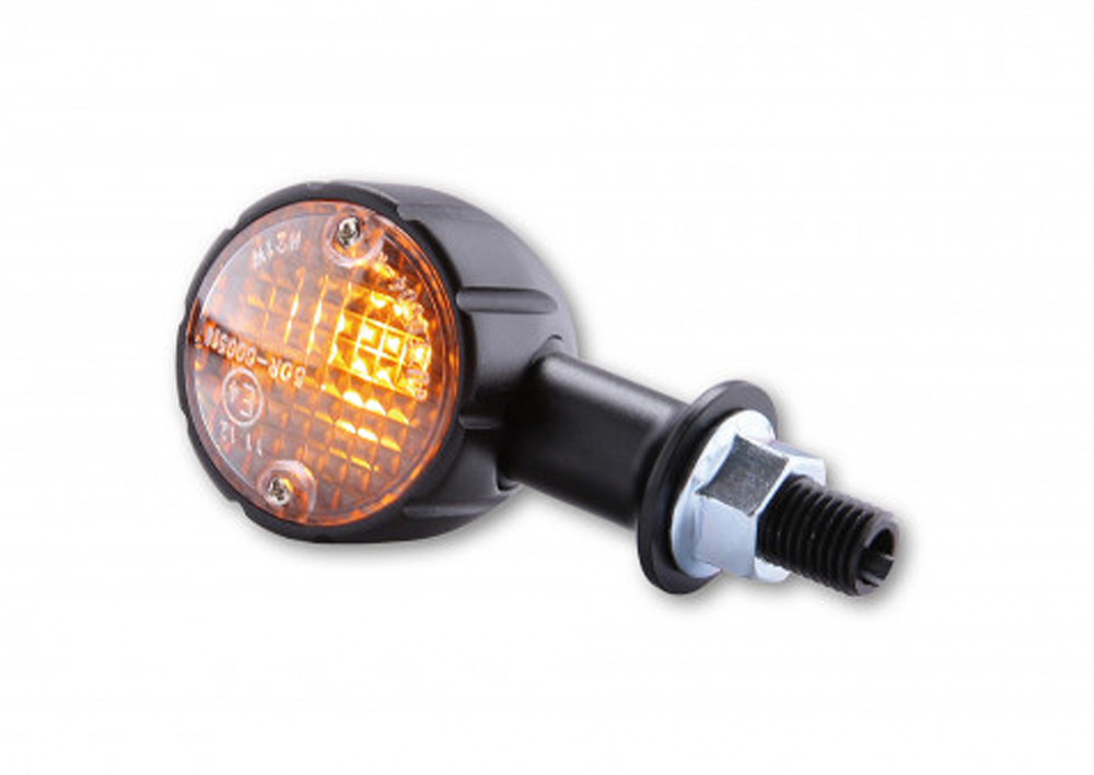 PW MINI-BLINKER - ARIZONA - schwarz / Al / 1 Paar / E-geprüft