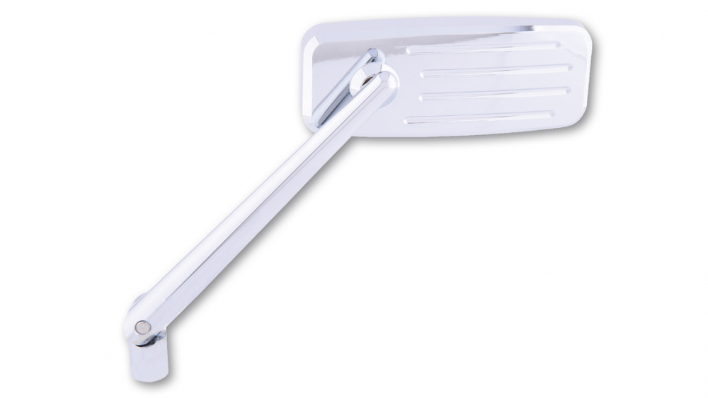 PW ALU-SPIEGEL ACTION / CNC gefräst / Aluminium - chrom / 1 Stck