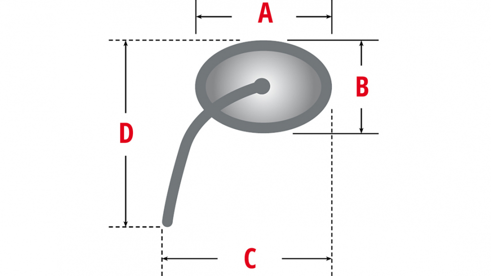 PW ALU-SPIEGEL ACTION / CNC gefräst / Aluminium - chrom / 1 Stck