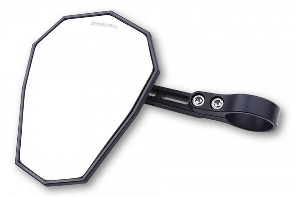 HS Lenkerenden-Spiegel - universal / Stealth -X6 / schwarz / lang / E-geprüft / 1 Stck