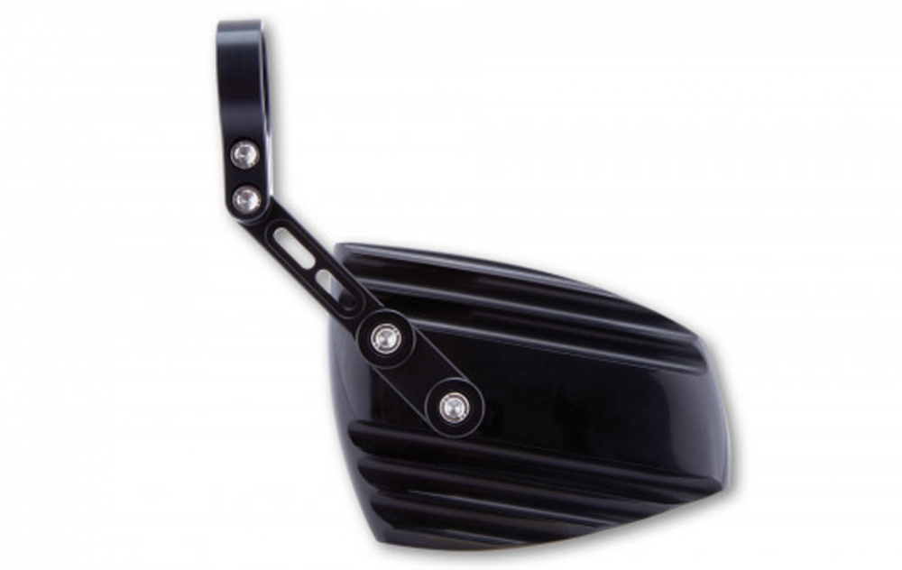 HS Lenkerendenspiegel / universal / WAVE / schwarz / 1 Paar