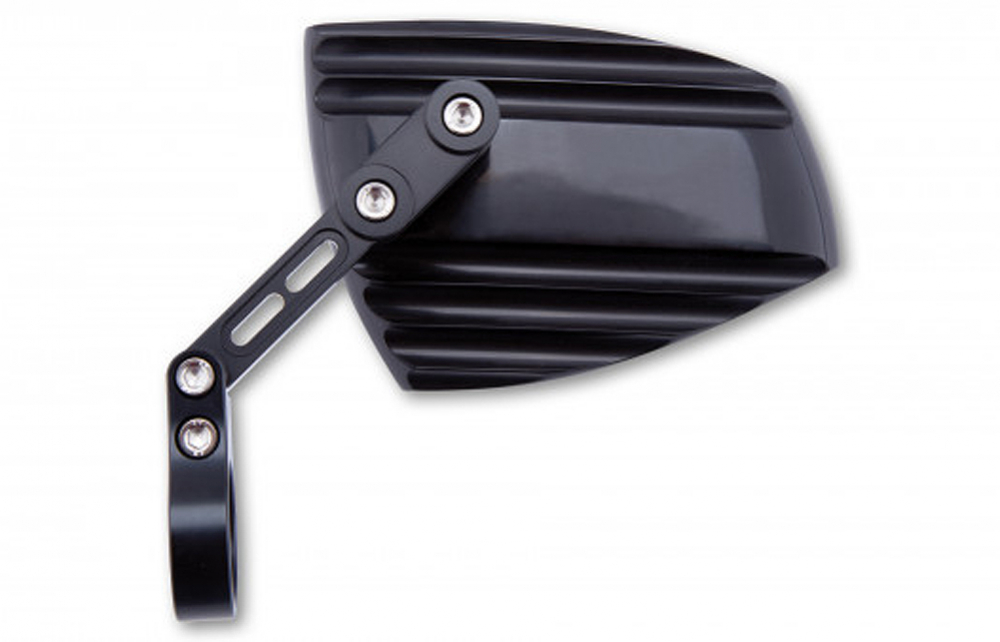 HS Lenkerendenspiegel / universal / WAVE / schwarz / 1 Paar