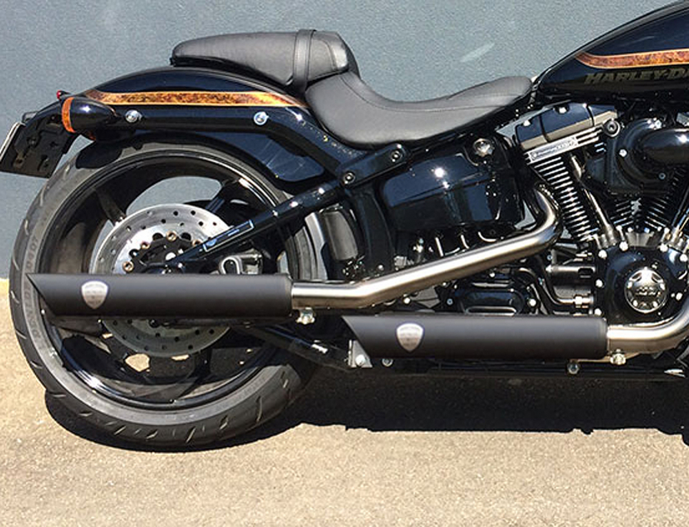 PENZL - NEO Classic Auspuff verstellbar. / Ceramic-schwarz-matt / YAMAHA XVS 650 / ABE