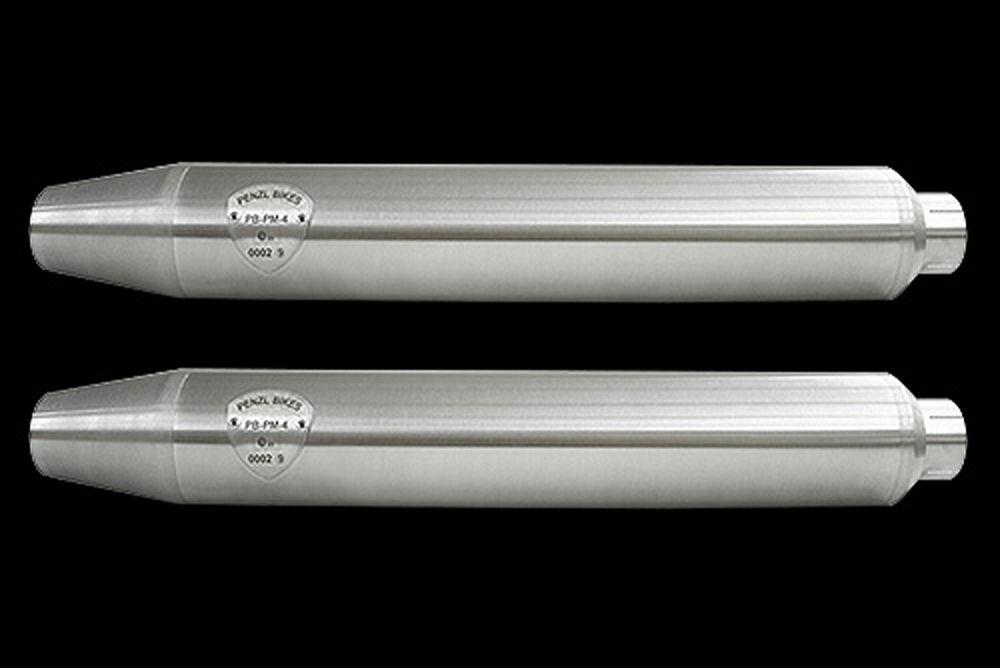 PENZL 2-2 - Neo Classic SlipOn Auspuff / gebürstet / KAT / Triumph Thunderbird Storm / EG-BE