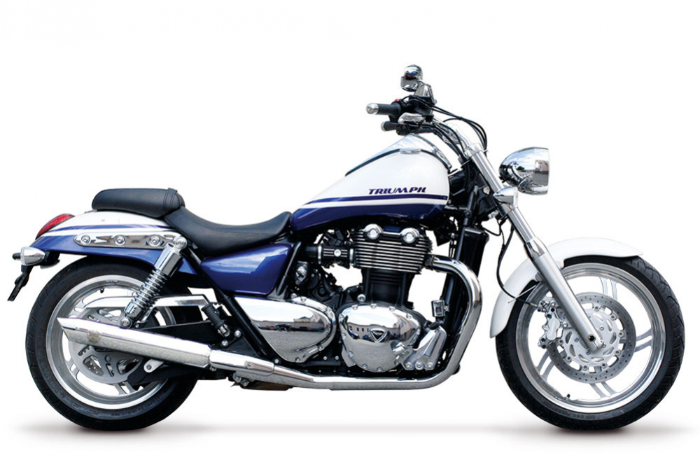 PENZL 2-2 - Neo Classic SlipOn Auspuff / gebürstet / KAT / Triumph Thunderbird Storm / EG-BE