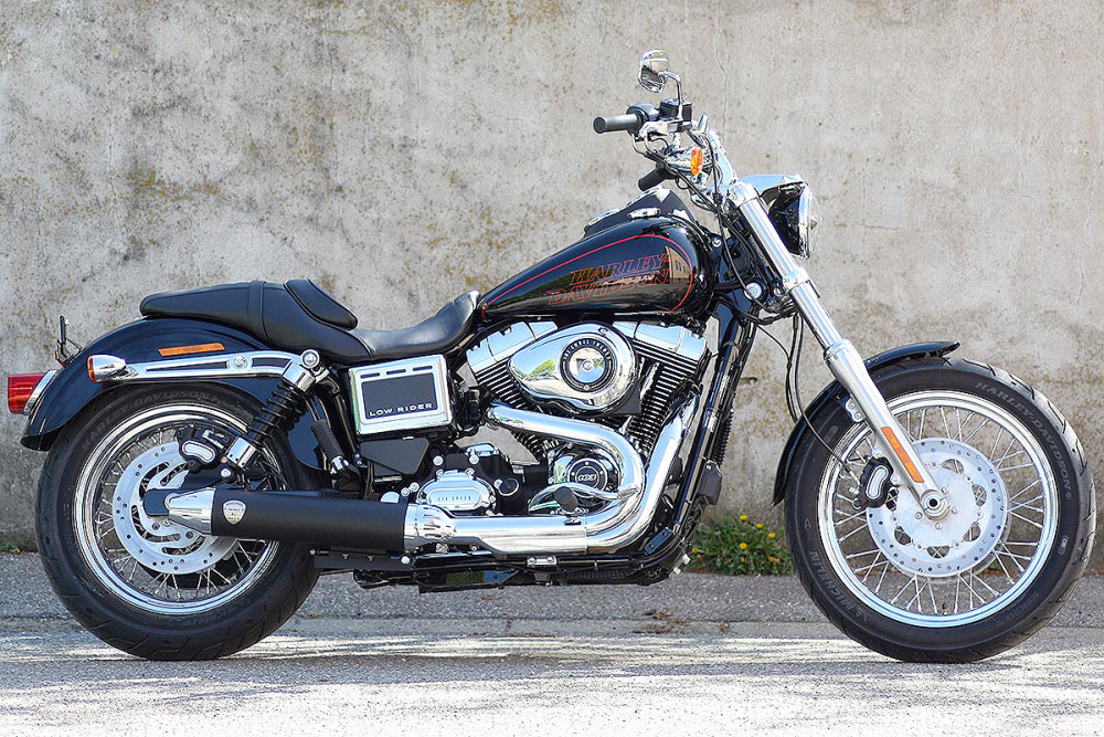 PENZL Retro Line Auspuffset - 2 in 1 / verstellbar / black / Harley Low Rider / 2014 - 16 / EG-BE