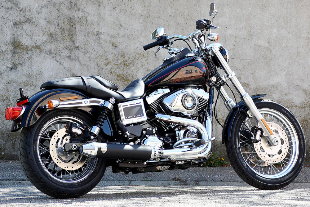 PENZL Retro Line Auspuffset - 2 in 1 / verstellbar / black / Harley Low Rider / 2014 - 16 / EG-BE