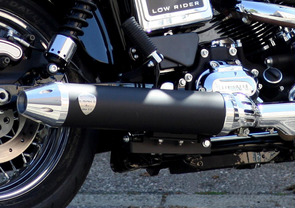 PENZL Retro Line Auspuffset - 2 in 1 / verstellbar / black / Harley Low Rider / 2014 - 16 / EG-BE