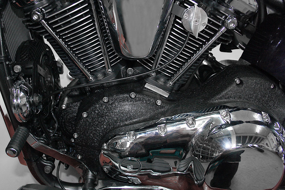 PENZL Retro Line Auspuffset / verstellbar / silber gebürstet / Kawasaki VN 2000 / EG-BE