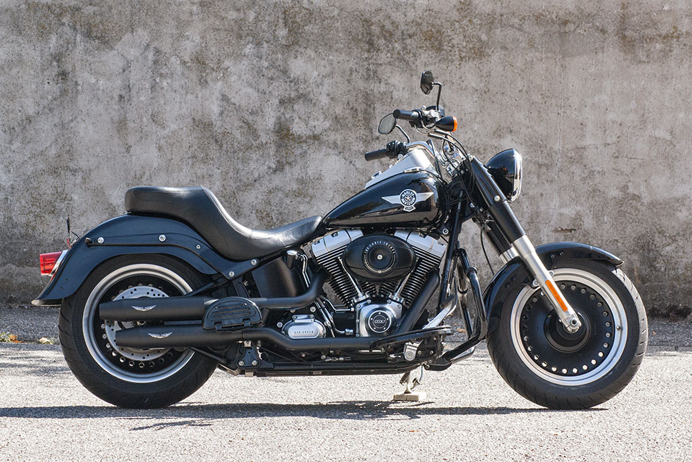 PENZL - V2-Speed Auspuff elek. verstellb. / cera.  black / Harley Fat Boy / 2018 / EG-BE
