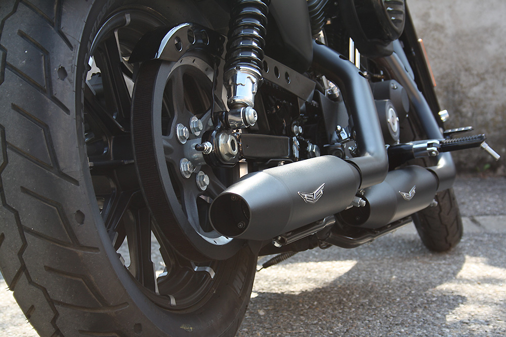 PENZL V2-Speed Auspuff - elektronisch. verstellb. / chrom / Harley Sportster  / ab 2017 / EG-BE