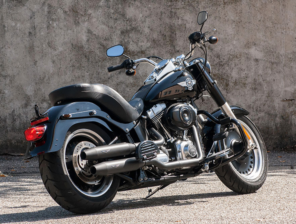 PENZL V2-Speed Auspuffset verstellb. / black ceramic / Harley Softail / 08-17 / EG-BE
