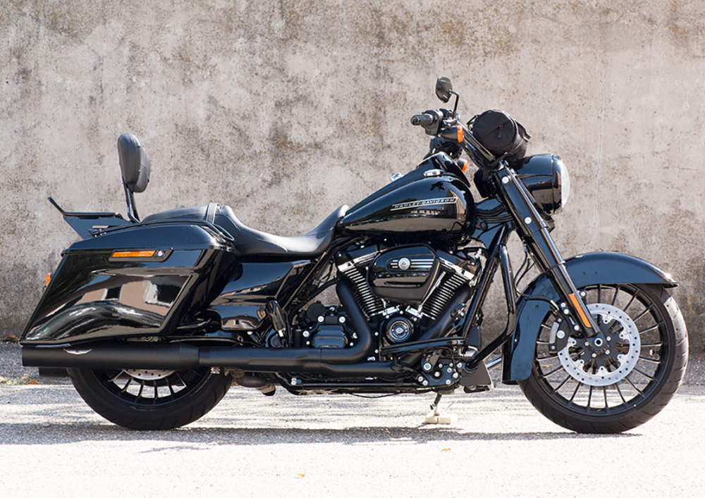 PENZL - V2-Speed Auspuff / elek. verstellb. / schwarz-matt / Harley Davidson Tourer / ME 107 / ME 114 / EG-BE