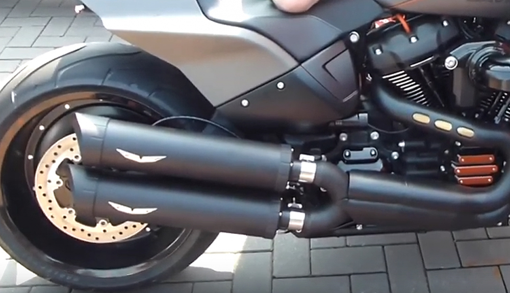 PENZL V2-Speed X-PIPE - elektr. verstellb. / black ceramic / Harley Softail FXDR / ab 2018 / EG-BE