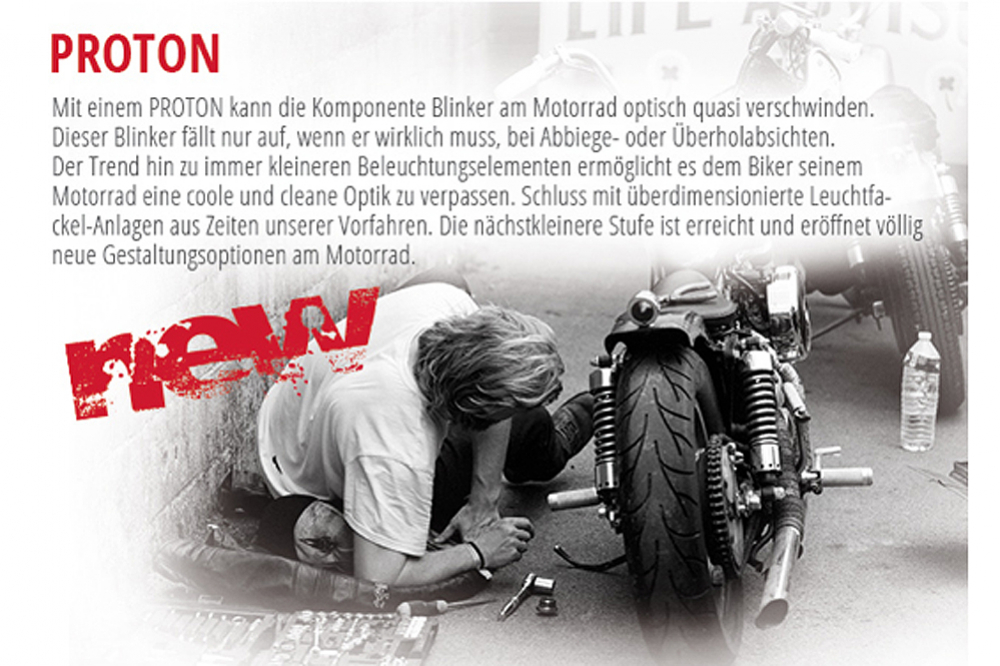 PROTON ONE - HIGHSIDER  / LED Blinker - Positionslicht / Paar / E-geprüft