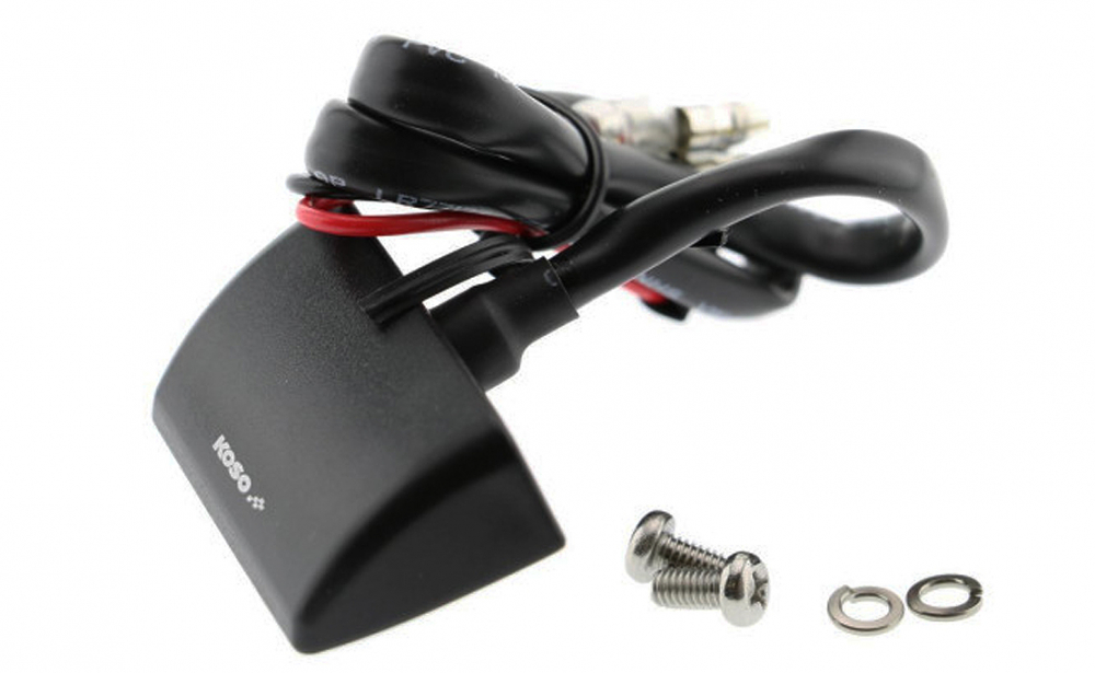 LED Mini Kennzeichenleuchte KOSO Micro - Blade - schwarz / universal / E-Zeichen