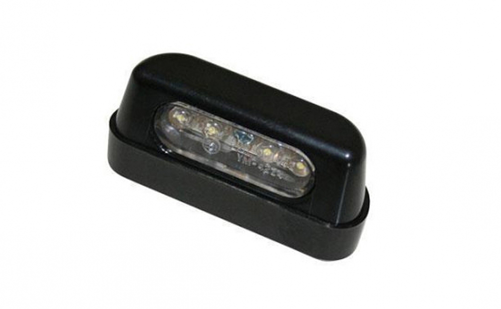 Mini - LED - Kennzeichenleuchte / ABS / schwarz / universal / E-Zeichen