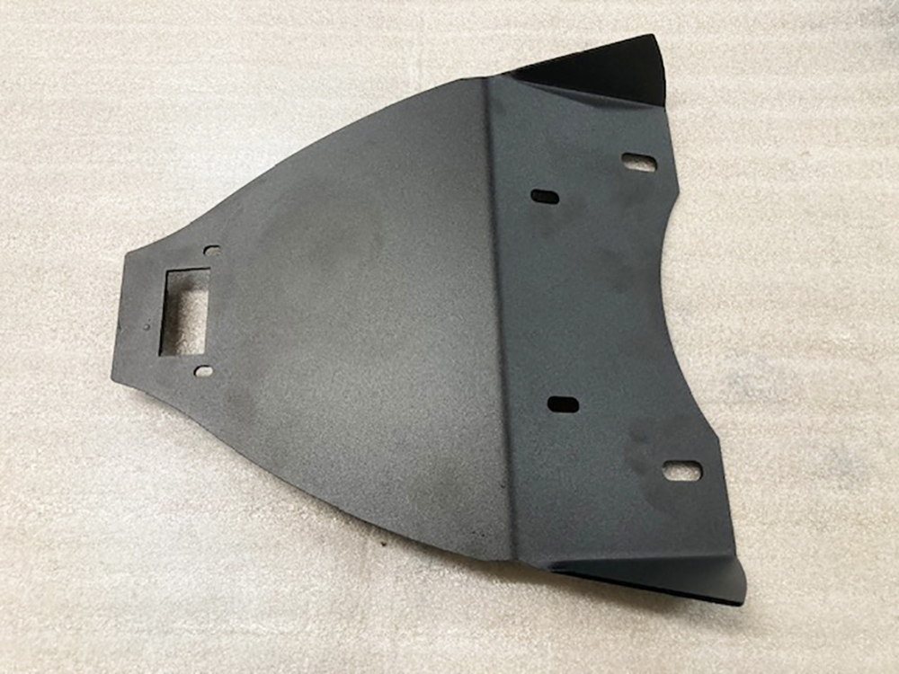 BR - 3D - Schwingsattel - Rahmenplatte / Yamaha XVS 650 / Steel - schwarz matt feine Struktur