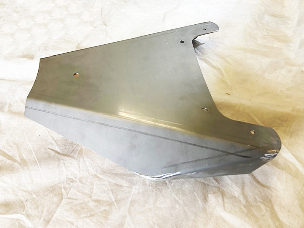 Nur bei uns: BR - Schwingsattel - 3D - Rahmenplatte / Stahl roh / Yamaha XVS 1100 / alle Heckfender