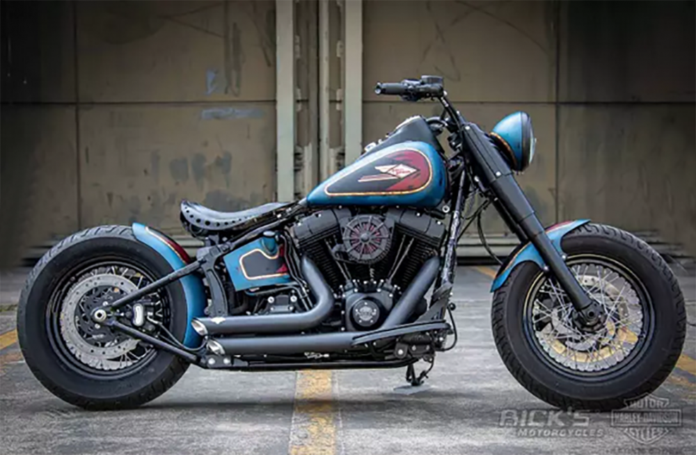 Rick´s Bobber - Heckfender - short / Stahl roh / 200 mm / HD Softail 08 - 17