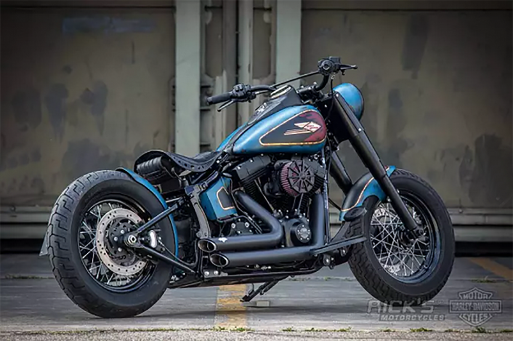 Rick´s Bobber - Heckfender - short / Stahl roh / 150 mm / HD Softail 08 - 17