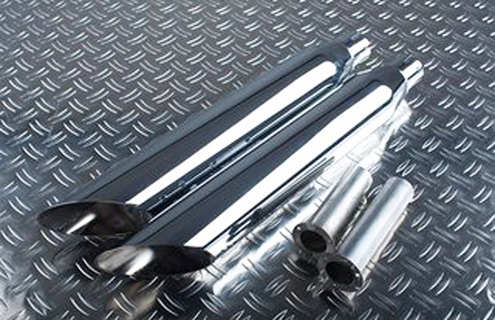 Sale: EAGLE IRON SlipOn / Suzuki VZ 800 Marauder / Slash cut / silber / 96 - 98 / EG-BE