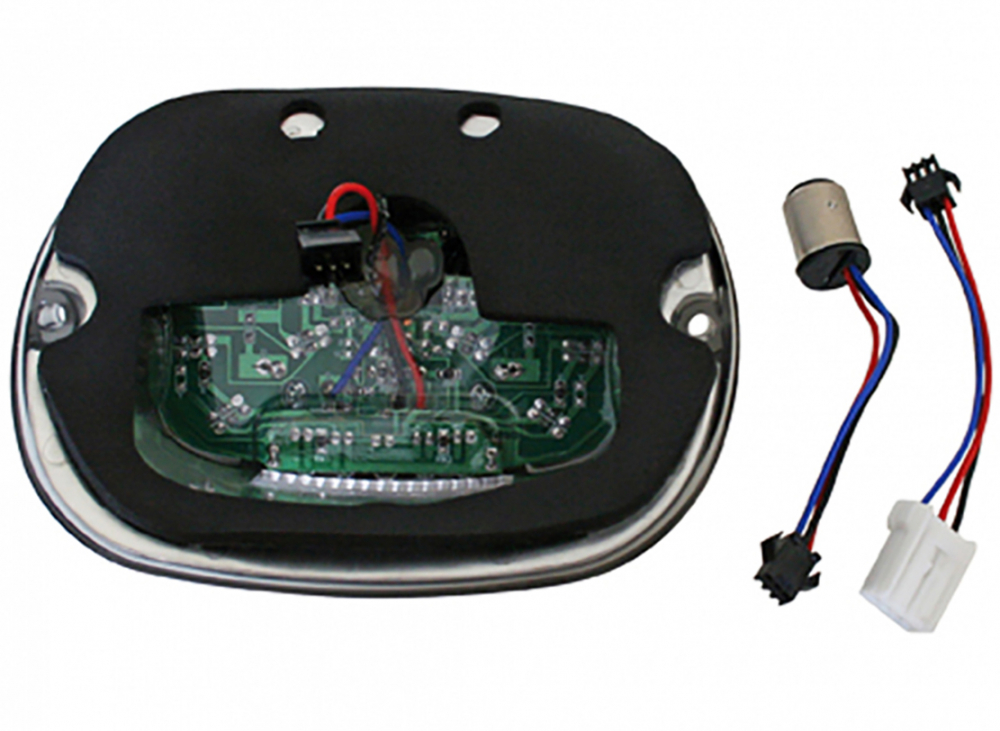 Harley DARK-CUSTOM LED-RÜCKLICHT / Harley - Smoke-Black / HD div. Modelle / KZH-Beleuchtung oben
