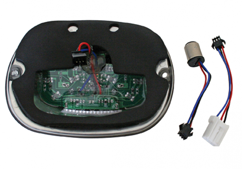 Harley DARK-CUSTOM LED-RÜCKLICHT / Smoke-Black / HD diverse Mod. / E-Zei / KZH-Beleuchtung oben