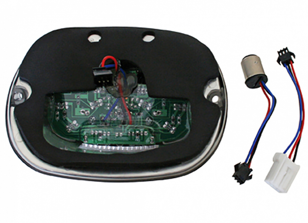 Harley DARK - CUSTOM LED - RÜCKLICHT / Smoke - Black / HD Softail - Tourer - Dyna / 1998 - 2022/ E-Zei / KZH-Beleuchtg. oben