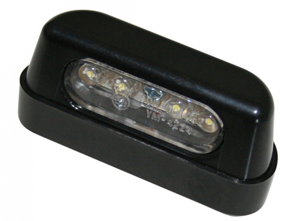LED - Mini - Kennzeichenleuchte klein / schwarz - universal / E-Zeichen