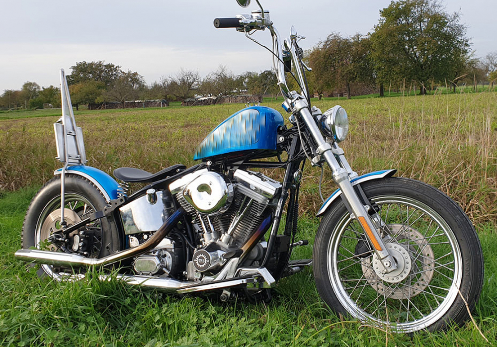 BR - Bobber - Mitschwing - Heckfender - Kit / Harley Softail / 140 b / Stahlblech roh