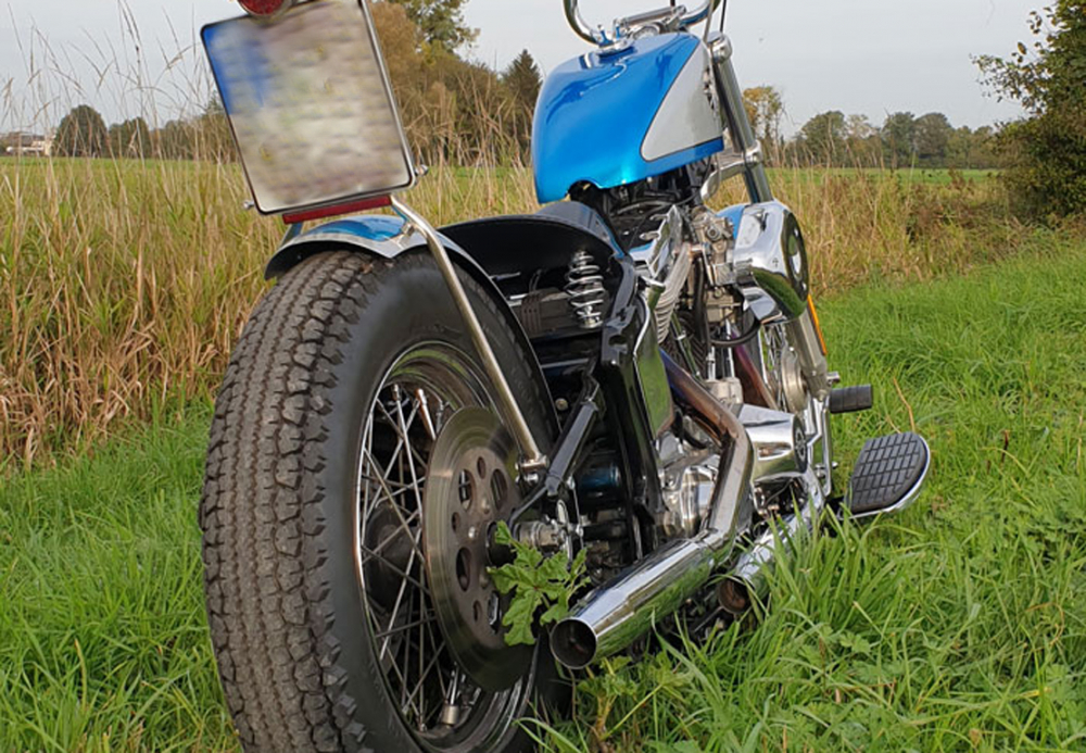 BR - Bobber - Mitschwing - Heckfender - Kit / Harley Softail / 140 b / Stahlblech roh