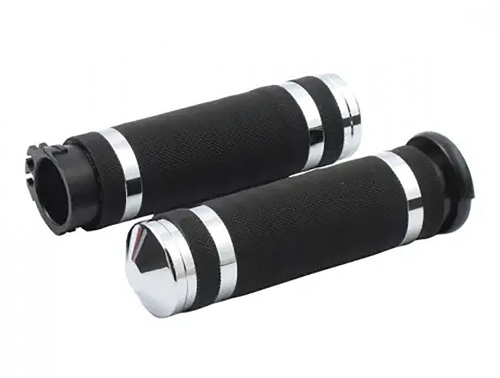 TB GRIFF-SET - 1" - Harley - Avon Air Cusion - Super Sport Griffe / chrom