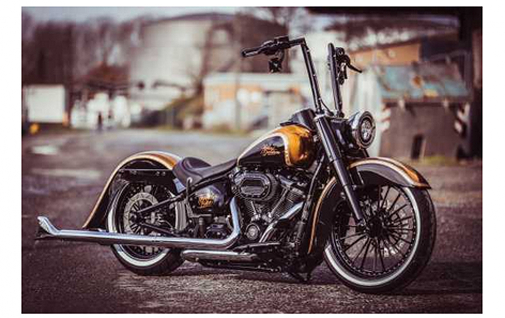 TB AIR-RIDE - SUSPENSION KIT / HD Softail ab 2018 ( ausser Breakout, FatBoy, FXDR)  1 Kit / TÜV
