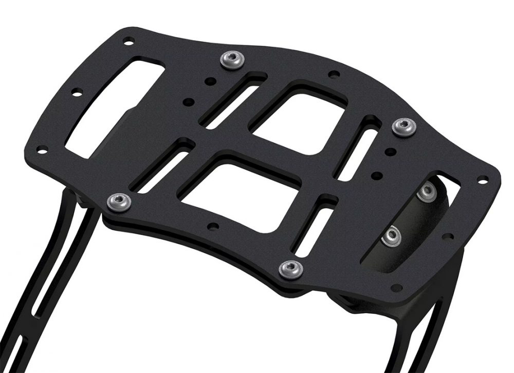 Custom - Gepäckbrücke - V2 - groß - ca 31 cm b / black / für Custom Gepäckträger // Harley + universal