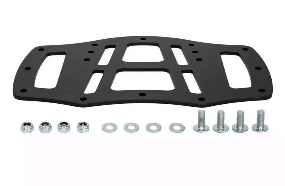 Custom - Gepäckbrücke - V2 - groß - ca 31 cm b / black / für Custom Gepäckträger // Harley + universal