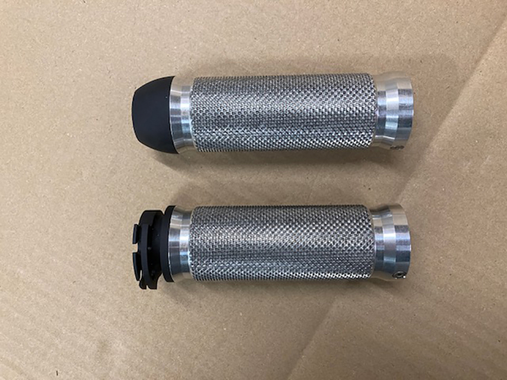 nur noch 1 x: TB GRIFF - SET - BASE ALU - silber / mit Gaszugaufnahme / Suzuki / Yamaha