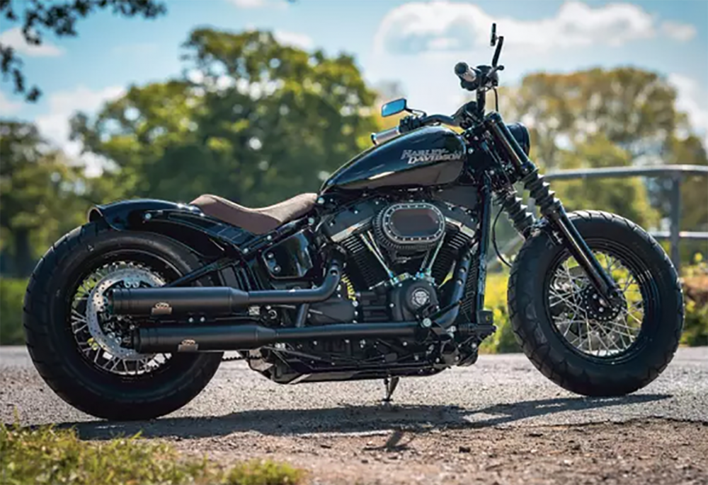 TB - Frontfender - Fork Brace schwarz - Harley Davidson - Street Bob / Standard - ab '18