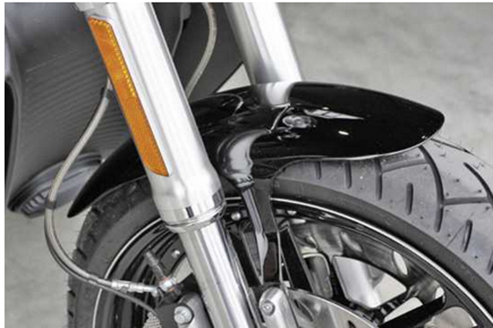 Nur bei uns: BR - FRONTFENDER / Stahlblech schwarz glänzend lackiert / Roadkiller / SUZUKI M 800 Intruder - Sonderanfertigung -