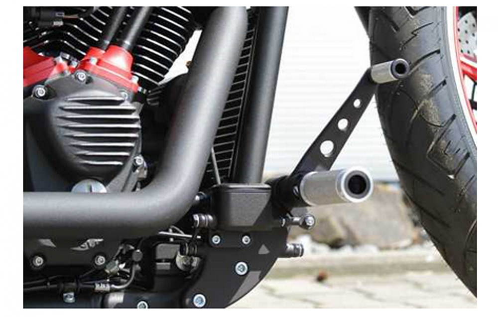 TB - Fußrastenanlage / BASE ALU / Harley VRSC 12 - 17 / TÜV