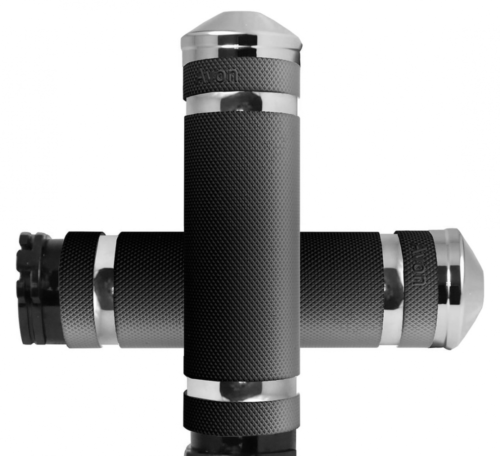 TB GRIFF - SET - 1" - Harley - Avon Air Cusion - Super Sport Griffe / Chrom