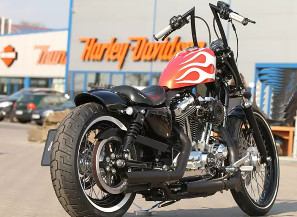 TB Heckfender / Harley "Sportster Fin GFK" / bis 160er Reifen / HARLEY Sportster / ab 04 - 15 / Tüv