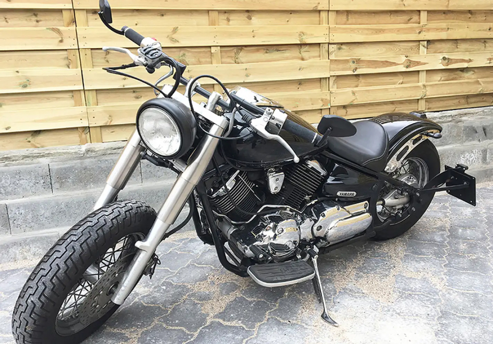 Nur bei uns: BR -  HECKFENDER - RAI 2 / 210 / GFK - kurz + rund // YAMAHA XVS 1100 + CLASSIC / 2-Pers. / TÜV
