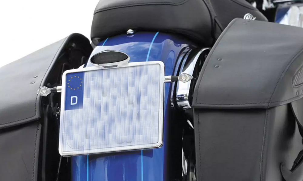 TB - Inside - Plate - schwarz - KZH - Platte Harley