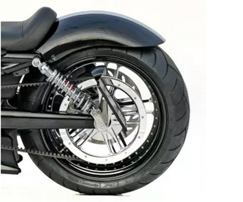 seitl. TBG - Kennzeichen - Grundhalter VA "kurz" / black / Harley V-Rod Muscle / kein TÜV