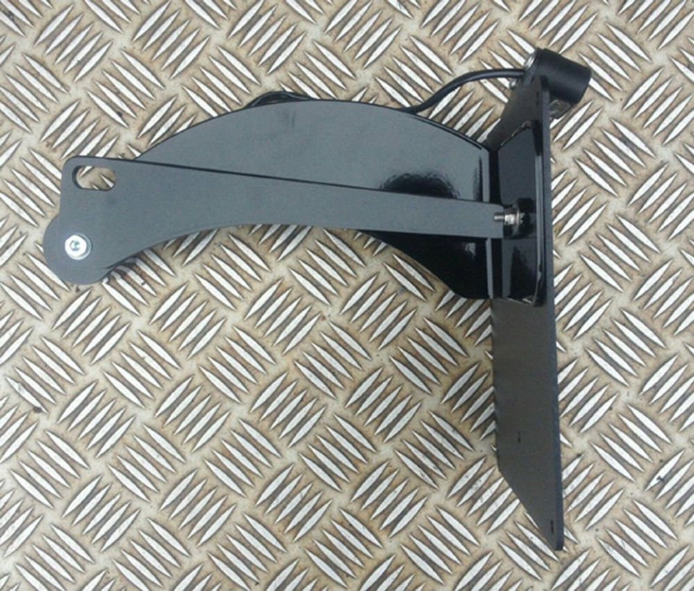 Black Sale: seitl. BR - Kennzeichenhalter - schwarz / Suzuki VL 1500 / C 1500 Intruder / Kompl. Set / TÜV